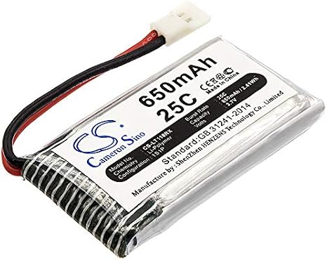 Replacement Battery for UDI U816A U941A, battery 650mAh