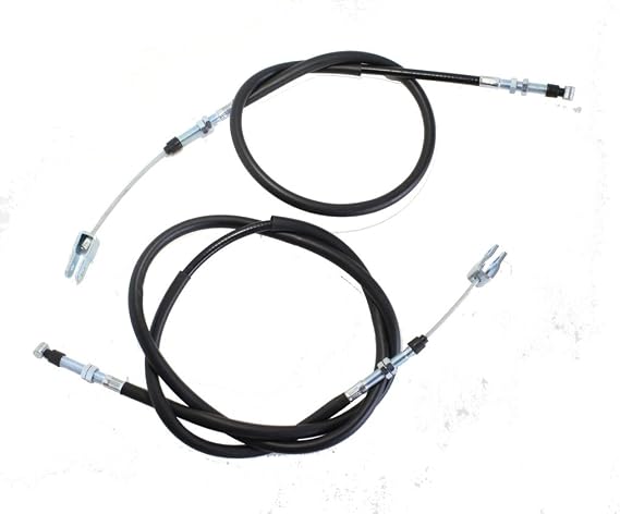 Left & Right Parking Brake Cable Compatible with Kawasaki Mules 2510/3010 / 4010 (Gas or Diesel) 1 Row of Seats Mules Only