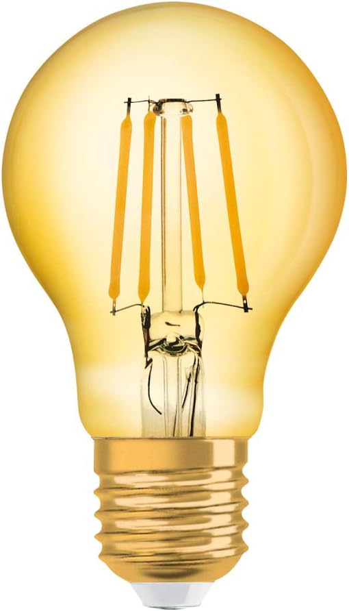 OSRAM LED lamp, Base: E27, Warm White, 2500 K, 8 W, Replacement for 68 W Incandescent Bulb, Vintage 1906© LED [Energy Efficiency Class A++] [Energy Class G]