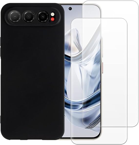 Shantime Case and Screen Protector for Nubia Air 5G - Black