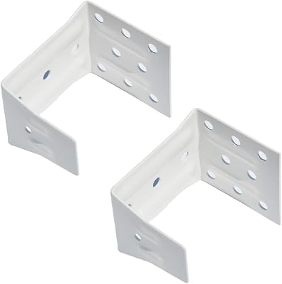 cuteLEC Center Support Bracket 2 Pack White Color for 2 High Profile Blinds Headrail Holder
