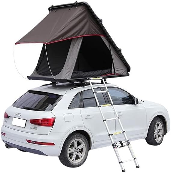 Rooftop Tents SUV Tent Truck Tent 00 Camping SUV Double Wall Aluminum Roof Tent, Triangle Hard Shell Roof Tent, Waterproof Truck Tent