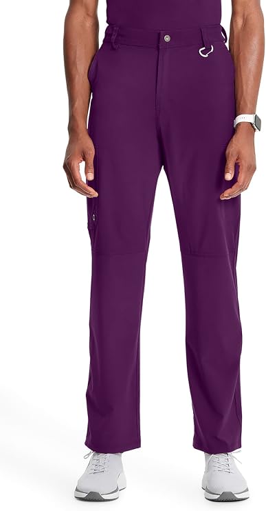 Cherokee Infinity Men Scrub Pants Tapered Leg Medical Bottom with 6 Pockets