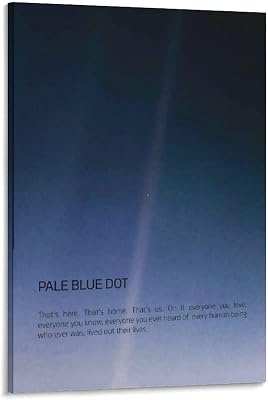 TRADING Pale Blue Dot Voyager 1 Canvas Poster Decoration Painting Holiday Art Posters and Mens Bedroom posters08x12inch20x30cm