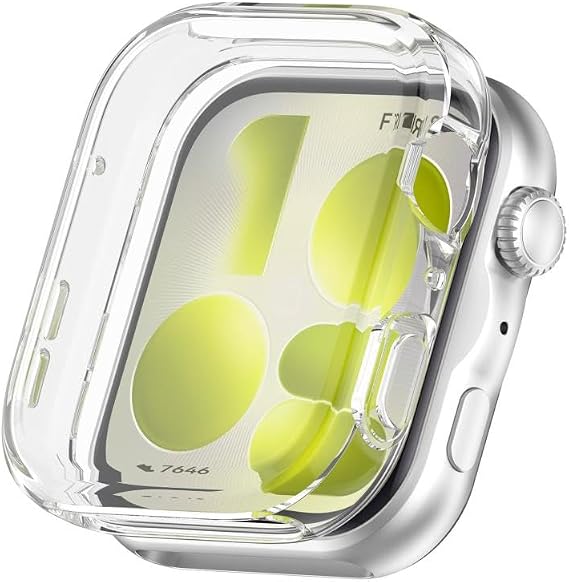 Rongep [Soft-Case] Huawei Watch Fit 5 Pro için 360° Kasa Koruyucu Yumuşak TPU Dokunma ve Netliği Etkilemeyen Fit 5 Pro Ekranı Darbelere Karşı Huawei Watch Fit 5 Pro Ekran Koruyuculu Kılıf (Şeffaf)