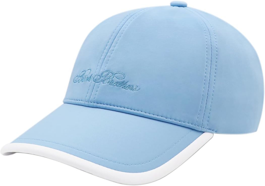 Brooks Brothers Men’s Performance Baseball Cap with Rubberized Logo – Woven One-Size Adjustable Hat