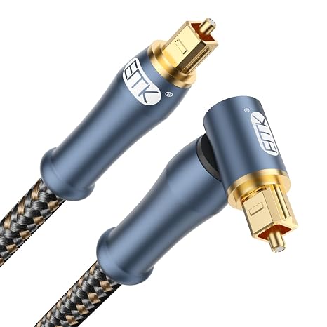 EMK Optical Cable Rectangular Toslink Cable Fibre Optic Cable (5 Metres)