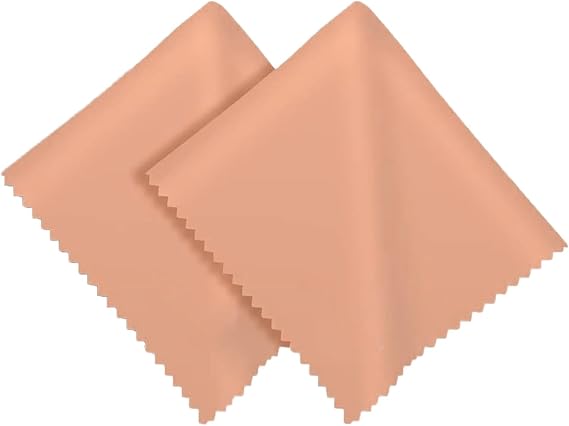 Hair-Free Microfiber Cloth, Lens, Glasses, Wiping Cloth for Phone, iPhone, iPad, Tablet, Computer, Laptop Screen LCD TV and Other Sensitive Surfaces, Microfiber Cleaning Cloth (2 Pieces 15x15 cm)