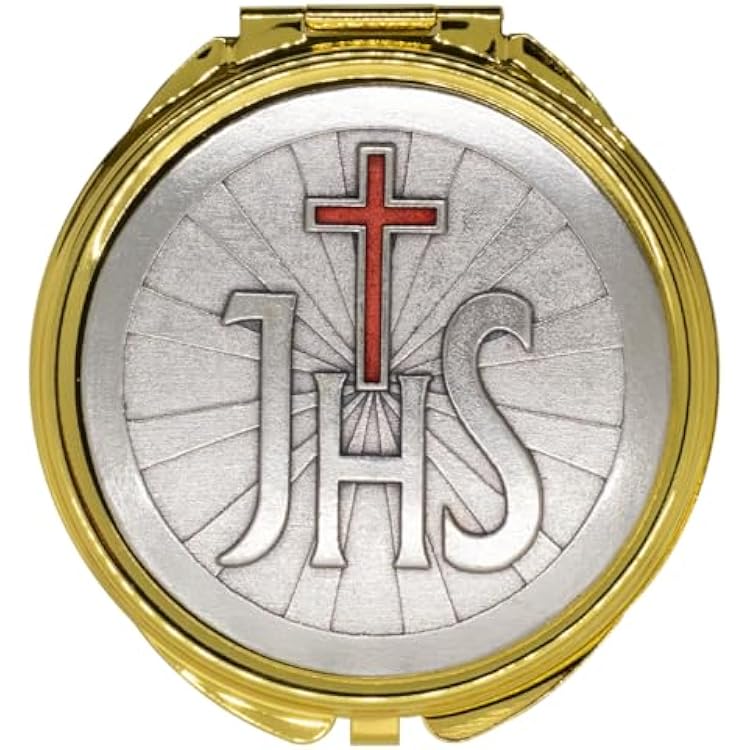 Venerare Catholic Holy Communion PYX Red JHS