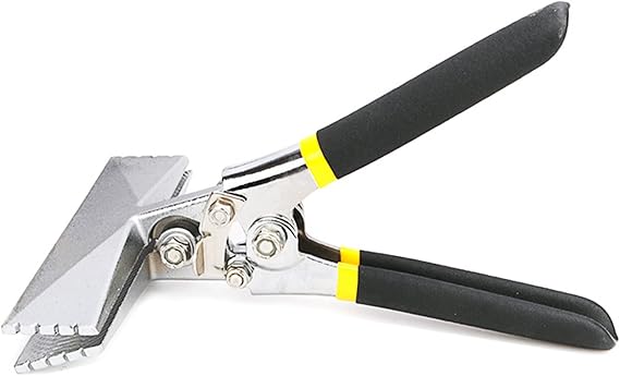 6 Inch Sheet Metal Hand Seamer with 1/4" Depth Markings Straight Jaw Sheet Metal Bender Tools for Bending and Flattening Sheet Metal with Double Dipped Cushion Handle