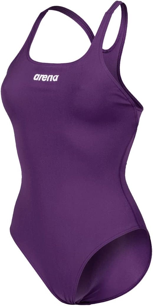 arena Solid Swim Pro Team Women's One-piece Swimsuit, Quick-drying, Sports Swimsuit in arena MaxLife ECO-FABRIC with Maximum Chlorine Resistance and UPF 50+ UV Protection
