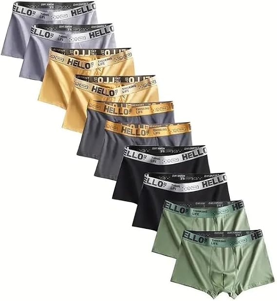 Men's Breathable Boxer Briefs 10-Pack