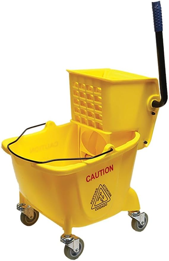 Simpli-Magic 79139 Ticari Paspas Kovası, Yan Pres Yazıcılı, Sarı