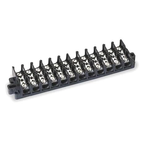 Terminal Strip, 60A, 12 Pole, 600Vac