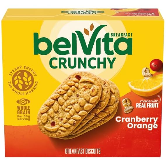 belViita Cranberry Orange Breakfast Biscuits,