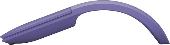 Microsoft Surface Arc Bluetooth Mouse, Ultra-Slim and Lightweight, Snaps Flat for Portability, Full Scroll Plane, Compatible with Windows 11, Battery Included Violet