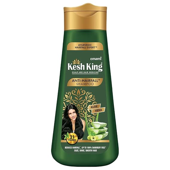 KESH KING Anti Hairfall Shampoo | with 21 Ayurvedic Herbs & Aloe Vera | Provides Healthy Nourished Scalp | for Shiny & Smooth Hair | 6.76 Fl Oz/200ml