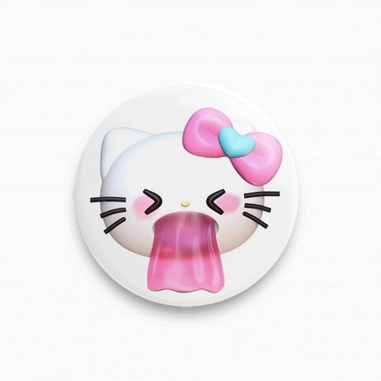 Hello Kitty Puke Sarkastik Rozet Metal Y2K