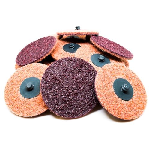 Benchmark Abrasives 3 Inch Sanding Discs Quick Change Nylon Surface Conditioning Discs, Drill & Die Grinder Sanding Disc Rust Remover for Metal Paint Stripper & Removal, Polishing - 25 PackMedium