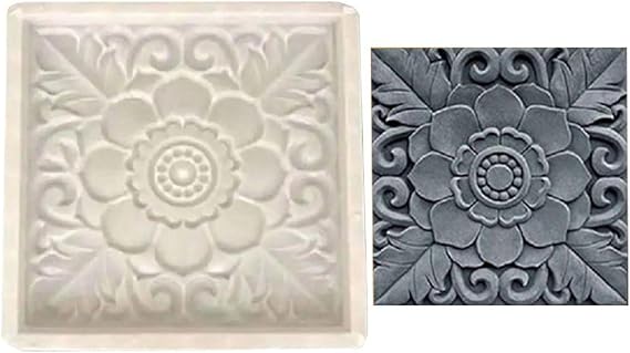 Concrete Molds for Walkways, Diy Brick Moulds Concrete Stamps Flagstone Casting Molds Concrete Paver Molds Garden Stepping Stone Mold