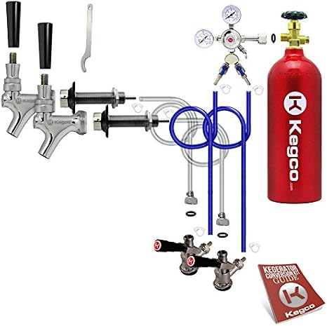 Kegco BF 2SCK-5T Conversion Kit, 2 Faucet with Tank, Standard
