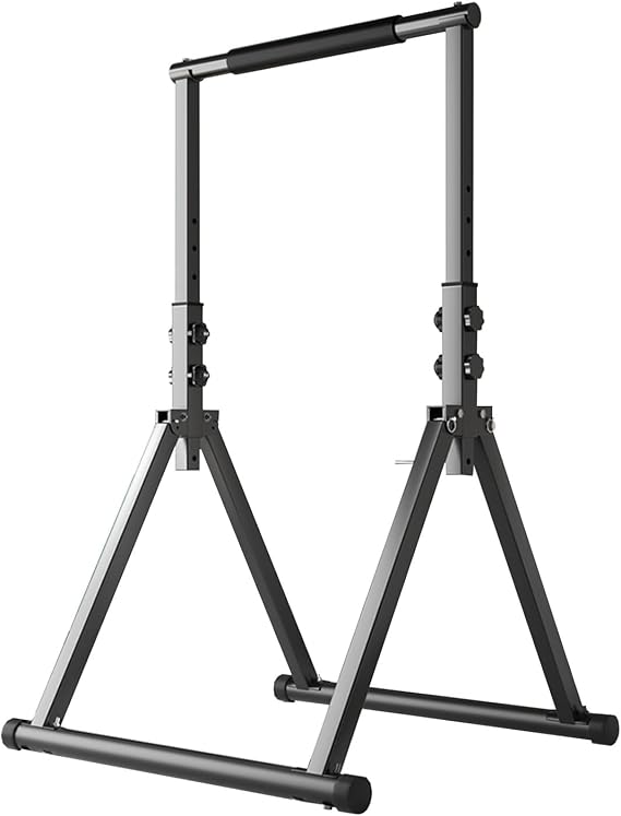 Pull Up Bar Foldable Power Tower Dip Station Adjustable Multi-functional Dip Bar Strength Training Fitness Equipment For Home Gym Support 1100lbs