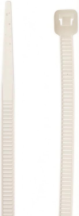 BlueDot Trading NEW 8" 3.5x200mm Durable UV Resistant Multipurpose Heavy Duty Locking Nylon Cable Wire Plastic Zip Tie Wrap - Securely Organize Wires, Cords, and Hoses, 100-Pack, White