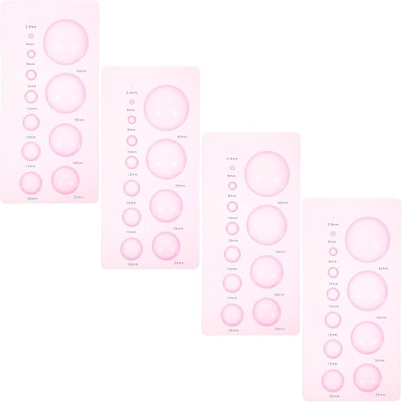 GARIOUANS 4 Pcs Paper Quilling Tools Set Plastic Abs Quilling Styler for DIY with Numbered Moulds Suitable for Flower Pot and Doll Decoration