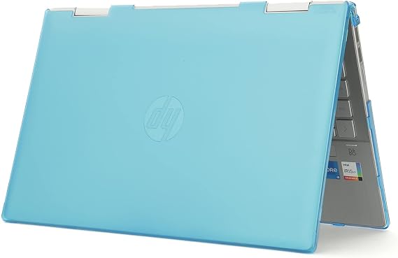 mCover Case ONLY Compatible for 2022~2023 14" HP Pavilion X360 14-EKx Series 2-in-1 Convertible Laptop PC (NOT Fitting Other HP Models) - Aqua