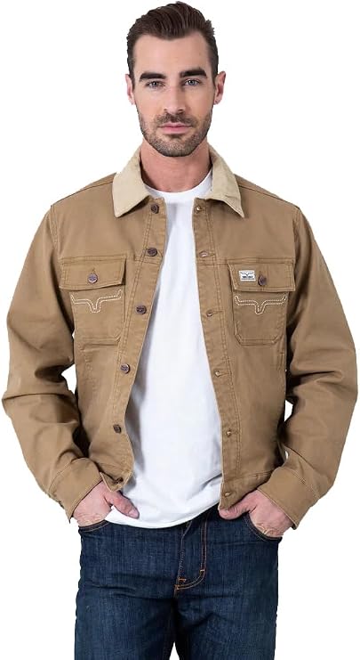 Kimes Ranch Men's Long Sleeve Pullover Jacket Bangs Trucker Jackets