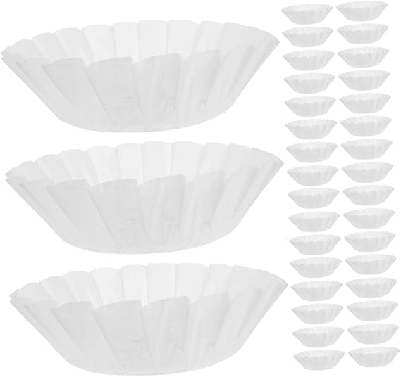 TOPPERFUN 100pcs Round Basque Baking Paper Liners for Cake Molds, Silicone Parchment Sheets, Heat-Resistant and Convenient Precut Sheets, for Oven and Air Fryer Baking