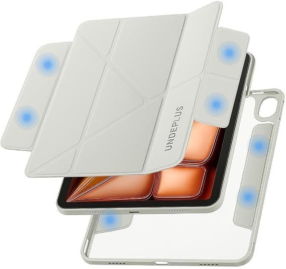 UnDePlus iPad Air 13inç M4/M3/M2 ile uyumlu Kılıf Çift Magnetik Kapak Arka Sert Multi SkinPro Case 2026-2024