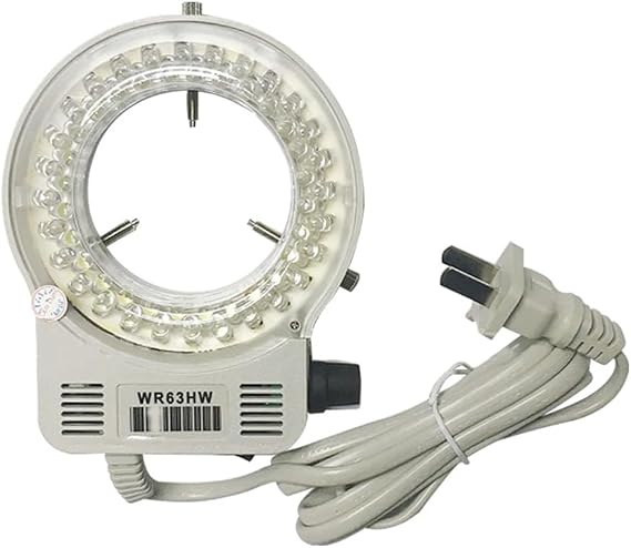 Microscope LED Ring Light Illuminator Stereo Microscope Adjustable Stereo Zoom Camera Light 32LED (White)
