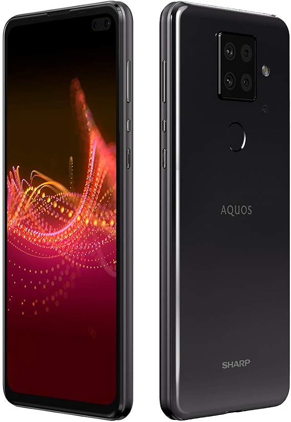 SHARP SIM-Free Smartphone AQUOS SENSE 4 Plus, Black