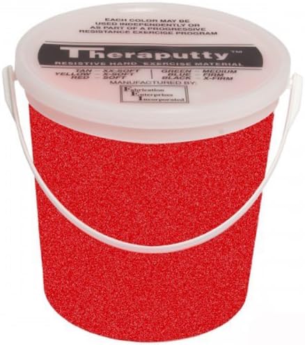 TheraPutty Sparkle Exercise Putty, Red, Light, 5 Pound