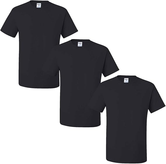 Jerzees Men's Dri-Power Short Sleeve T-Shirt (Pocket & No, Pocket-3