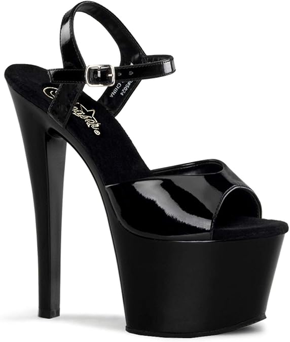 Pleaser SKY-309 Blk Pat/Blk
