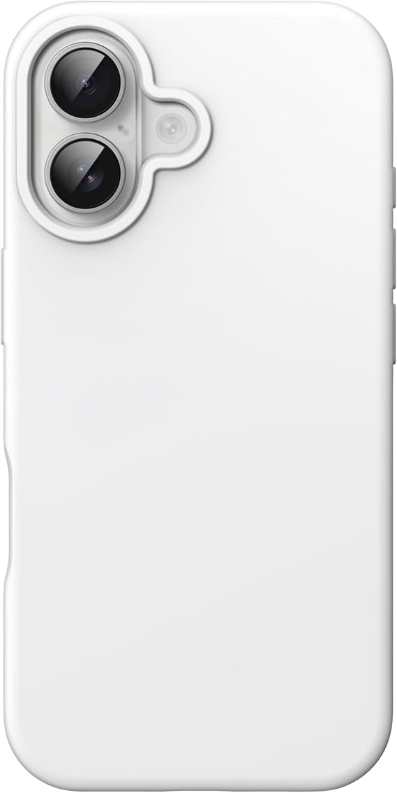 JETech Silicone Case for iPhone 16, White