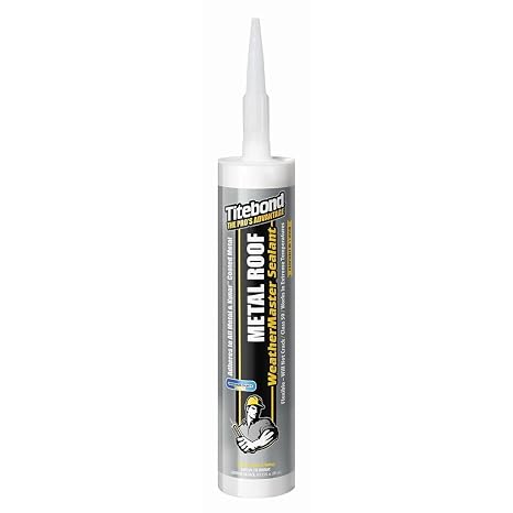 Titebond 62401 Metal Roof Sealant Cartridge, 10.1 oz., Gray