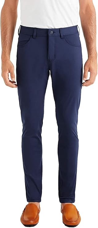 Rhone Men's Commuter Five Pocket Slim Fit Pant, Premium Comfort, Breathable 4-Way Stretch Fabric Casual Pants for Men