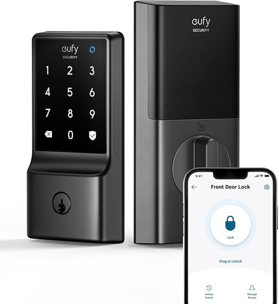 eufy Security Smart Lock C210, Keyless Entry Door Lock, Built-in Wi-Fi