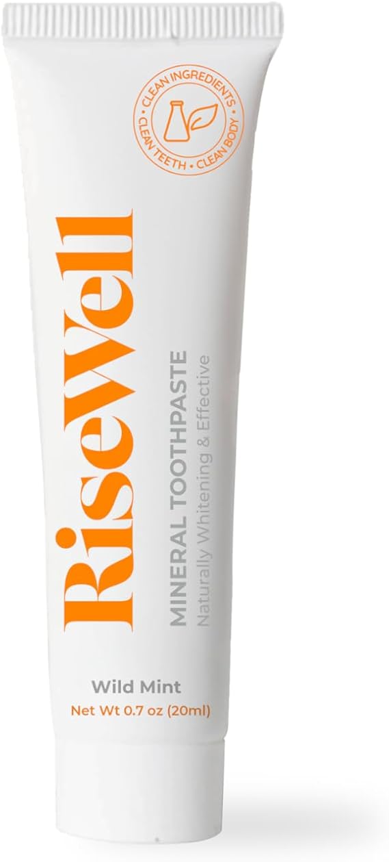 RiseWell Hydroxyapatite Toothpaste Fluoride Free - Wild Mint, 0.7oz
