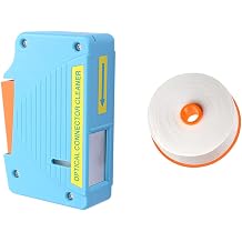 USON 1pc iber Optic Connector Cleaning Box and 1pc Replacement core, Supports 1.25mm/2.5mm, SC, FC, ST, LC, Cleaning of All Types of Fiber Optic connectors, Cleaning More Than 500 Times(Blue)