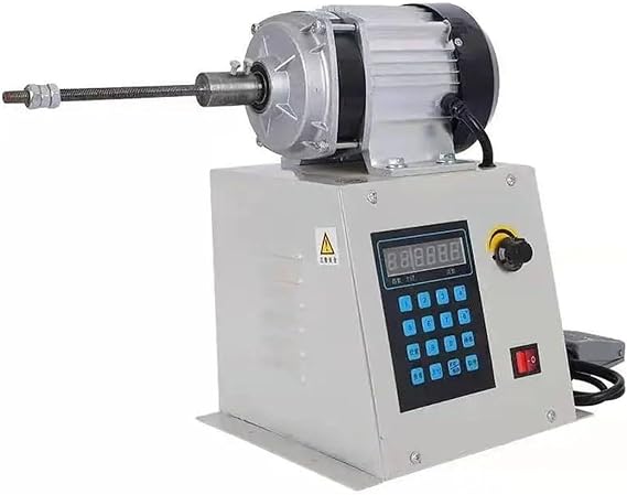 Electric Winding Machine with Digital Display Screen,Foot Switch,Adjustable Speed 0-500rpm,Industrial Winding Machine for Motor Coil, Guitar Pickup Coils 500W
