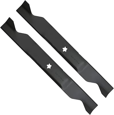Cluparis 561739B 2-Blade Set for 46 Deck, Lawn Mower Medium-Lift Blade Replace for Cut Craftsman, Husqvarna, Poulan 405380, 532-405380, PP21011, AYP 561739 403107, Black
