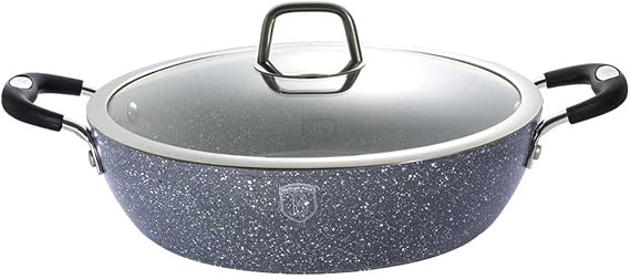 Berlinger Haus Grey Stone Touch Line BH-1158 Flat Pot with Lid 28 cm