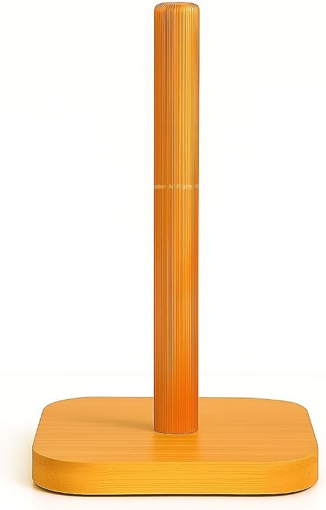Busstier Bambu Kağıt Havluluk Doğal Ahşap Mutfak Tezgahı İçin Dikey Kağıt Havlu Standı Modern Şık Tasarım Dayanıklı Kolay Temizlenir Kaymaz Tabanlı Pratik Kağıt Havlu Tutucu Organizer (Kare)