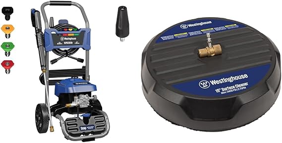 Westinghouse 2300 PSI 1.76 GPM Electric Pressure Washer Bundle with 15" 3400 PSI Surface Cleaner Attachment