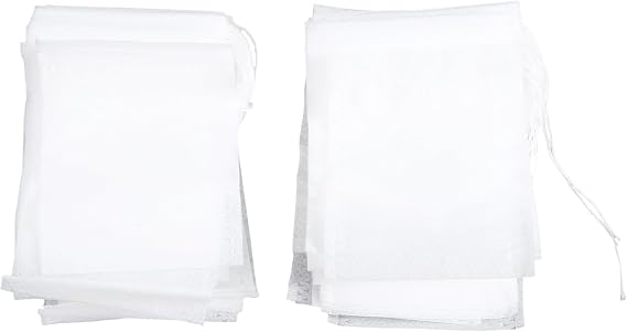 100 Pcs Disposable Empty Tea Bag String Heat Seal Filter Paper
