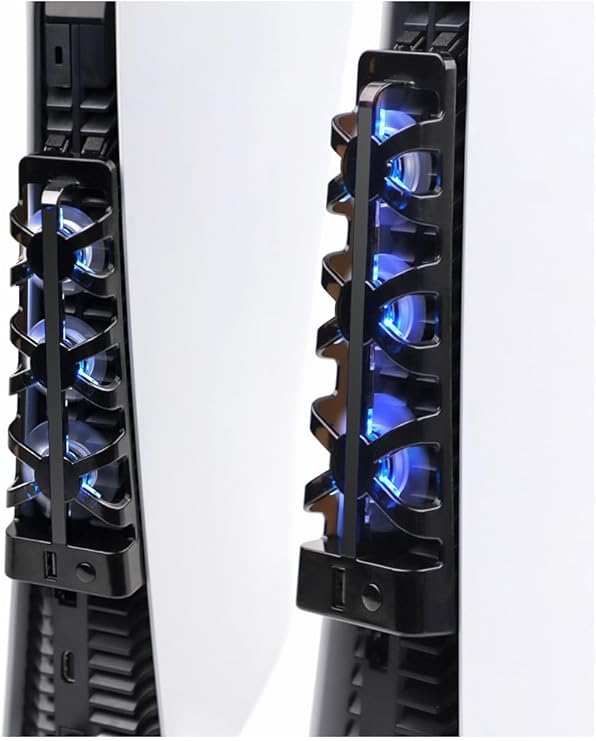 PS5 Pro Soğutucu Led Işıklı Sessiz Fan USB3.0 Radyatör Isı Emici Playstation 5 Pro ile Uyumlu TP5-1523E